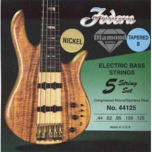  Fodera Electric Bass Nickel 5 String, .044   .125, Taper B 