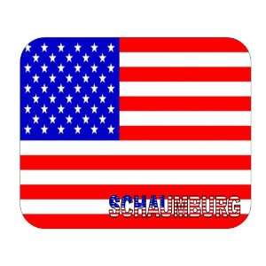  US Flag   Schaumburg, Illinois (IL) Mouse Pad Everything 