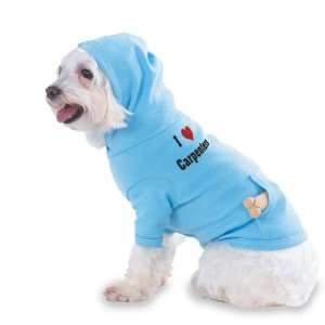  I Love/Heart Carpenters Hooded (Hoody) T Shirt with pocket 