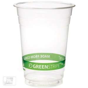  Eco Products EP CC32 GS 32 Oz. Polylactide Green Stripe 