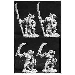  Lizardmen Warriors (4) (OOP) Toys & Games