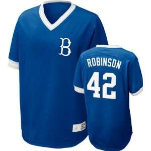 Brooklyn Dodgers Jackie Robinson #42 Nike Royal Cooperstown V Neck 
