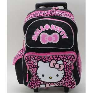 Back to School   Sanrio Hello Kitty Bow Large Rolling Backpack   Size 