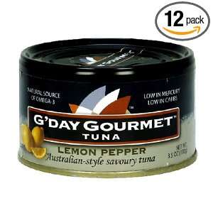 Day Gourmet Tuna, Lemon Pepper, 3.5 Ounce Cans (Pack of 12)  