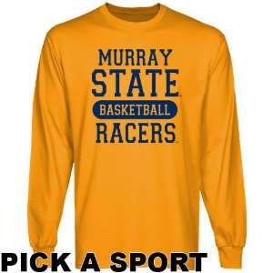  Murray State Racers Gold Custom Sport Long Sleeve T shirt 