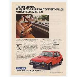 1979 Fiat Strada Room & Mileage Print Ad (21723)