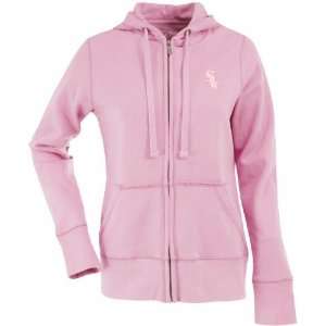  Chicago White Sox Womens Zip Front Hoody Sweatshirt (Pink 
