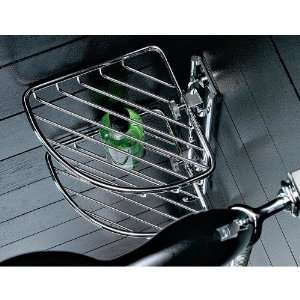   0883 Polished Chrome Double Corner Wire Shower Basket 0883 Home