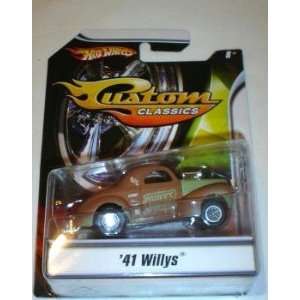    Hot Wheels 1/50 Scale Custom Classic 41 Willys Toys & Games