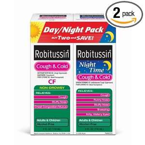  Robitussin CF and Night Time, Cough&Cold Every Day Value 