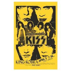  Kiss Music Poster, 11 x 17