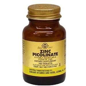  Zinc Picolinate, 22 mg, 100 tablets Health & Personal 