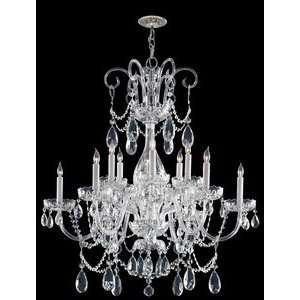 Crystorama 1035 CH CL MWP Chandelier, Polished Chrome Finish with 