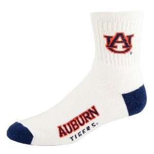  Auburn Tigers White Mens 10 13 Cuff Socks Sports 