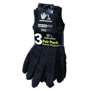  3PR LG BRN Jers Glove