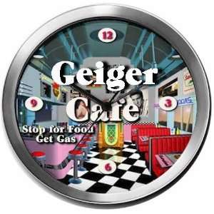  GEIGER 14 Inch Cafe Metal Clock Quartz Movement Kitchen 