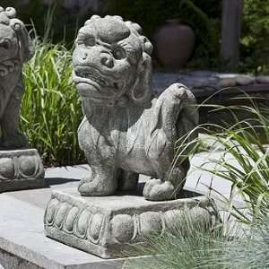  Left facing Foo Dog Statue   Frontgate Patio, Lawn 