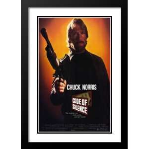 Code of Silence 20x26 Framed and Double Matted Movie Poster   Style A