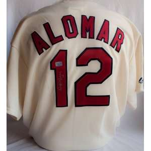   Alomar Signed Cleveland Indians White Jersey