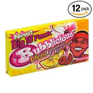 Bubblicious Big 10 Pac, Lebrons Lightning Lemonade, Pieces, 10 Count 