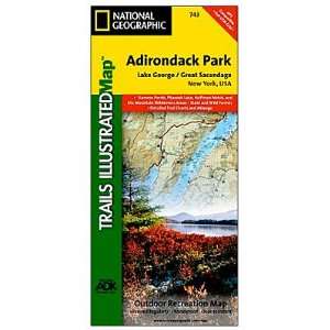 NAT GEO Adirondack Park Map, Lake George/Great Sacandaga  