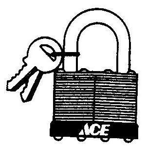  Ace Label Padlock (744DBLLKA306)