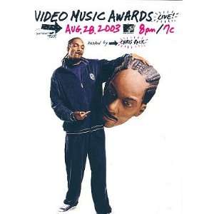  (4x6) MTV VMA 2003 Snoop Dogg Music Postcard