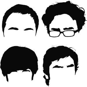  Big Bang Theory Vinyl Die Cut Decal Sticker 5.50 Black 