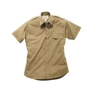  SA100 Short Sleeve Safari Shirt RH Khaki (Medium) Sports 