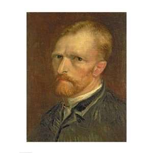 Self portrait, 1886 Finest LAMINATED Print Vincent Van Gogh 18x24 