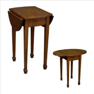  Accents Beyond E 1297 Small Drop Leaf Table in Mahogany 