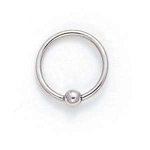  14KW Belly Ring 10MM Hoop 16G ES 1339 Jewelry