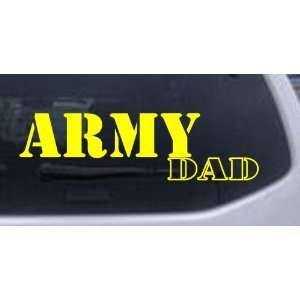 Yellow 56in X 15.9in    Army Dad Military Car Window Wall Laptop Decal 