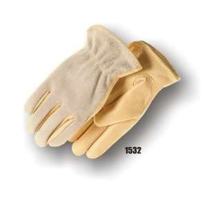  Leather Work Glove, #1532 combination, Split Leather, size 
