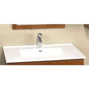  RonBow 215537 1 WH 37 Single Hole Ceramic Lavatory Top 