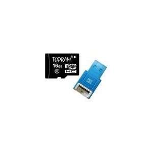  TOPRAM 16GB microSD microSDHC 16G Transflash Memory Card 