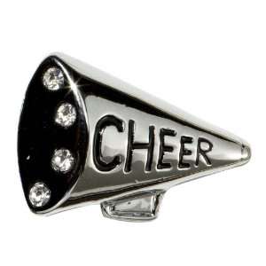 Sugar N Vine Ice Crystal Accented Cheer Horn Slide Charm   Works with 