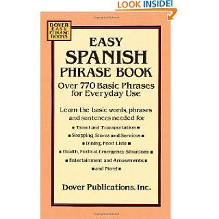 Easy Spanish Phrase Book Over 770 Basic Phrases for Everyday Use 