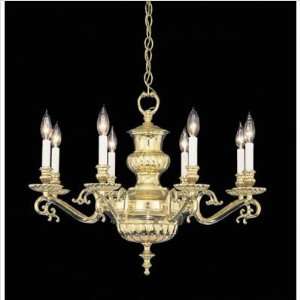 Nulco Lighting Chandeliers 1803 02 Polished Brass Chippendale 