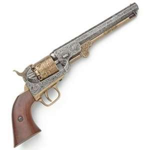  Civil War Model 1851 Naval Pistol with Engraved Silver 