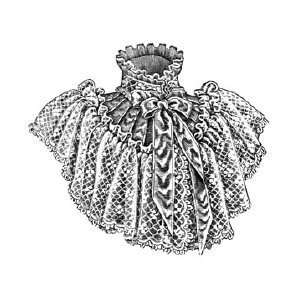  1893 Collarette of Lace & Ribbons Pattern 