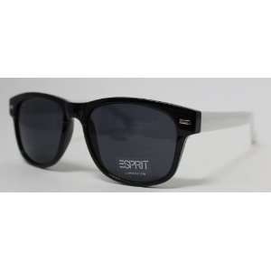  Esprit Sunglass Black / White Wayfarer Fashion Plastic 