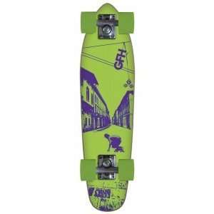 Longboard Skateboard T Street Green Retro Mini Skateboard 