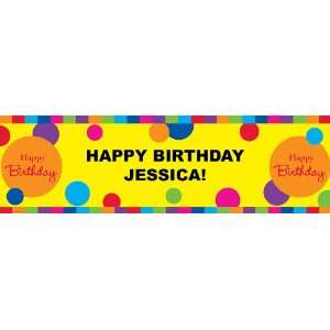  Birthday Brights Personalized Banner Standard 18 x 61 
