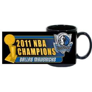 NBA Dallas Mavericks 2010 2011 Champions 11 Ounce Sublimated Mug Black