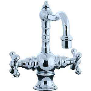   Highlands Highlands Double Handle Bathroom Faucet with Metal Cros