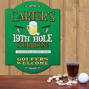  Personalized Golf Wall Sign   19th Hole