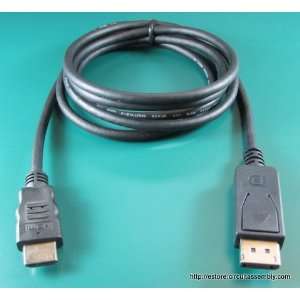  Displayport to HDMI Converter Cable 6 Foot Electronics