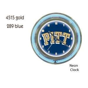 Pittsburgh Panthers NCAA 18 inch Neon Clock  Sports 
