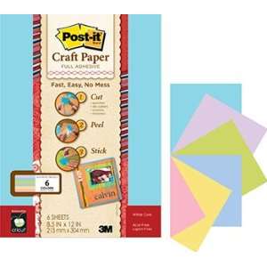  Post It Craft Paper Asst Pastels